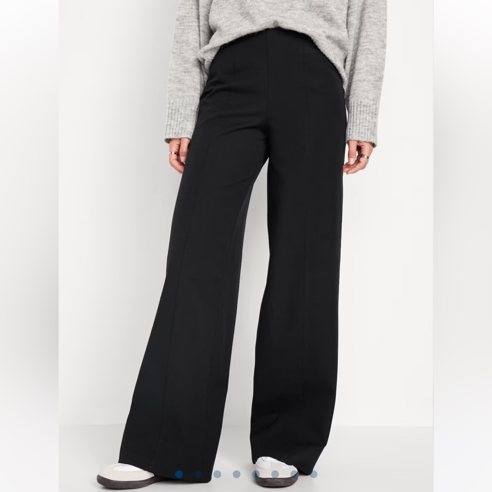 Old Navy High Rise Pull On Pixie Wide-Leg Pants